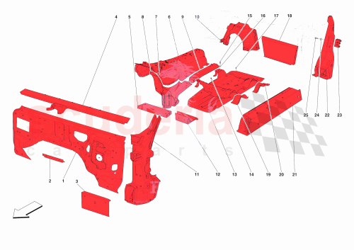 Part Diagram for Ferrari 985806342