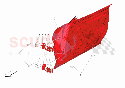 Part Diagram for Ferrari 88927700
