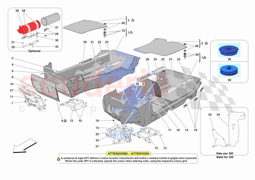 Part Diagram for Ferrari 961965