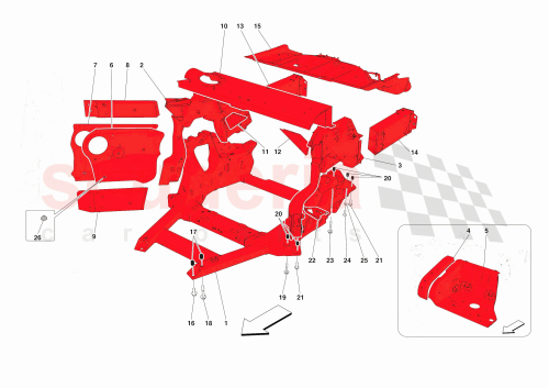 Part Diagram for Ferrari 985938455