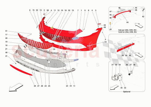 Part Diagram for Ferrari 935052