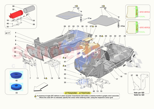 Part Diagram for Ferrari 055021587