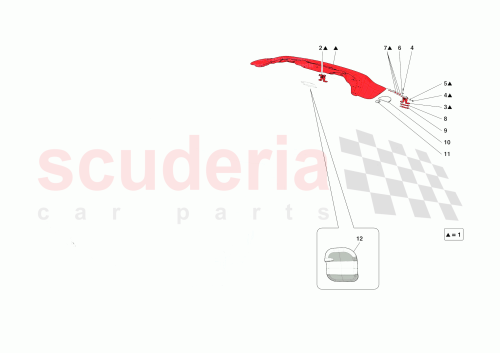 Part Diagram for Ferrari 995469