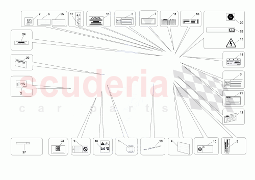 Part Diagram for Ferrari 905167