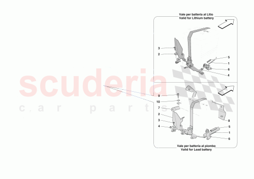 Part Diagram for Ferrari 951106