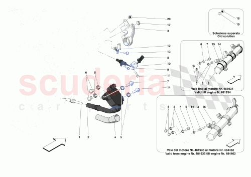 Part Diagram for Ferrari 14305874