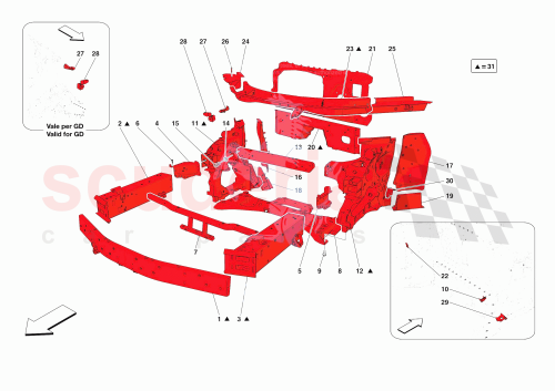 Part Diagram for Ferrari 985864247