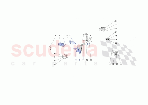 Part Diagram for Ferrari 955103