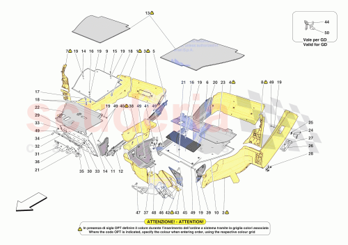 Part Diagram for Ferrari 055005996
