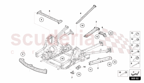 Part Diagram for Lamborghini 47B501429B