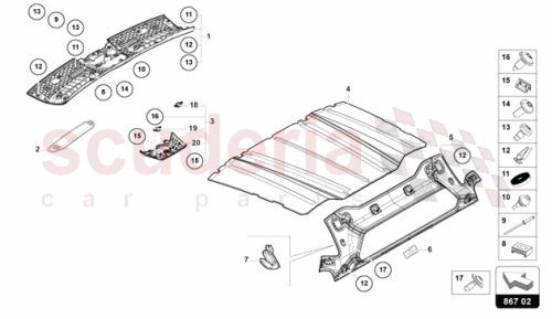Part Diagram for Lamborghini 47B867489AXZ0