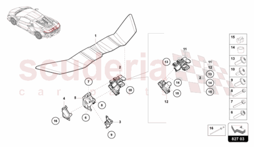 Part Diagram for Lamborghini 47B813501