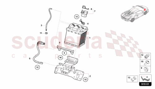 Part Diagram for Lamborghini 4P0915089