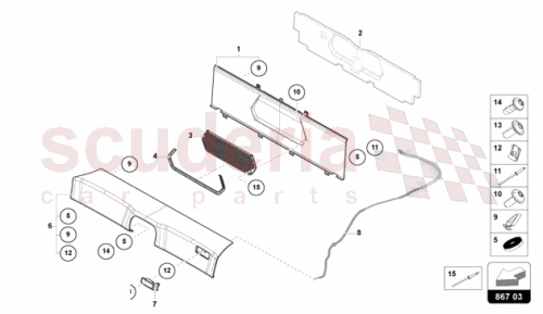 Part Diagram for Lamborghini 47B867747