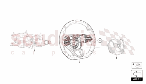 Part Diagram for Lamborghini 47B419091H