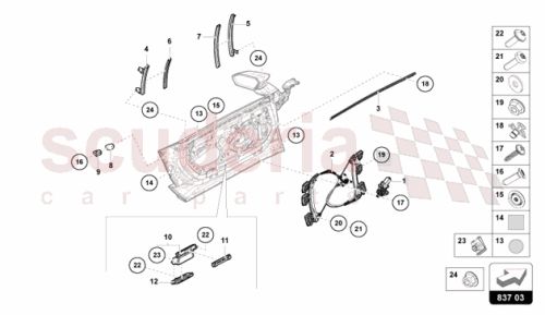 Part Diagram for Lamborghini 47B837398