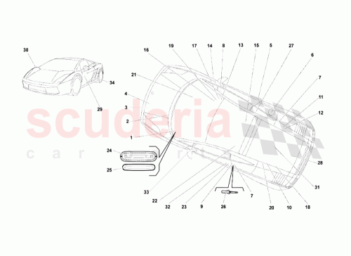 Part Diagram for Lamborghini 400010191A