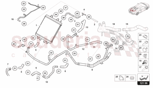 Part Diagram for Lamborghini 47B121521A