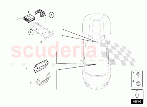 Part Diagram for Lamborghini 4T0035666A