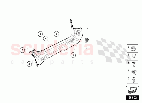 Part Diagram for Lamborghini 4A0867276B