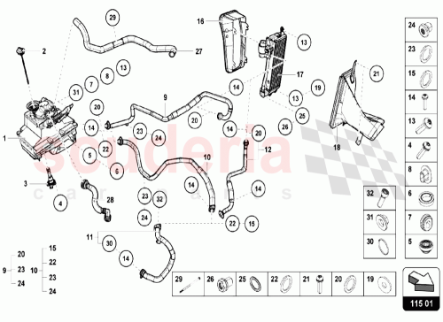 Part Diagram for Lamborghini N01167026