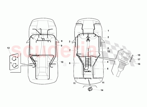 Part Diagram for Lamborghini 008830302