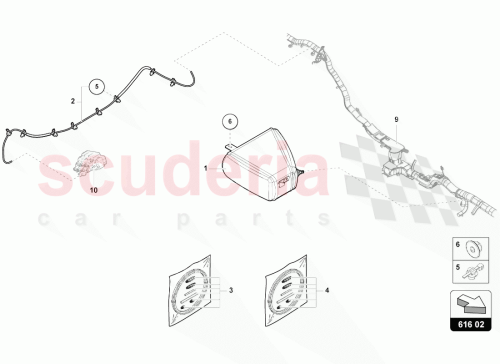 Part Diagram for Lamborghini 4M0698141