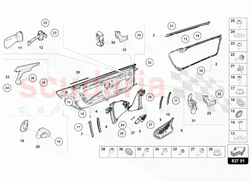 Part Diagram for Lamborghini 4T7831052C