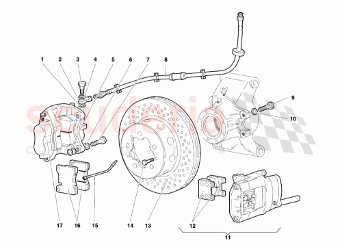 Part Diagram for Lamborghini 003333273