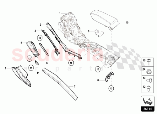 Part Diagram for Lamborghini 4T0863051