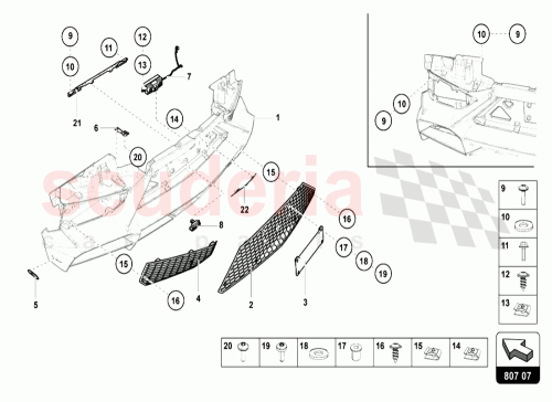 Part Diagram for Lamborghini 470807833c