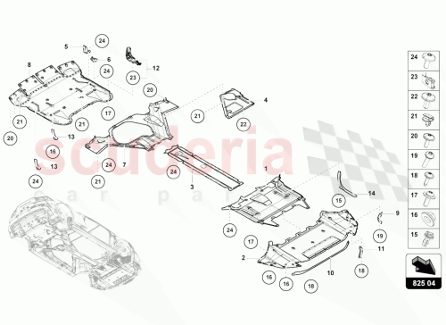 Part Diagram for Lamborghini 4T0853887