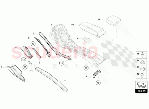 Part Diagram for Lamborghini 4T0857785J