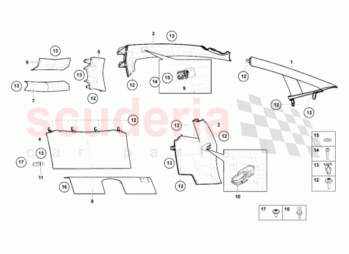 Part Diagram for Lamborghini 476864374A