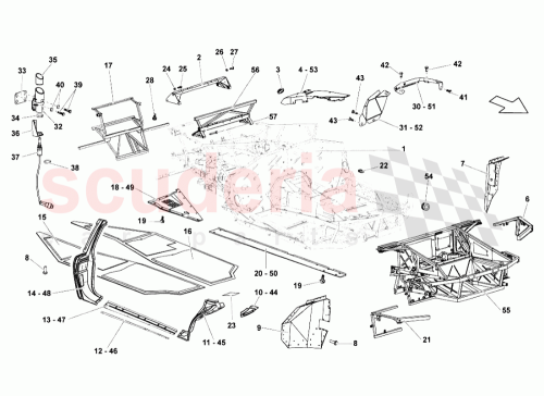 Part Diagram for Lamborghini 410813765