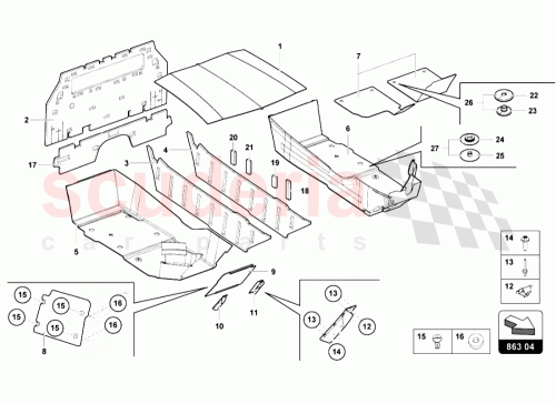 Part Diagram for Lamborghini 470864240F