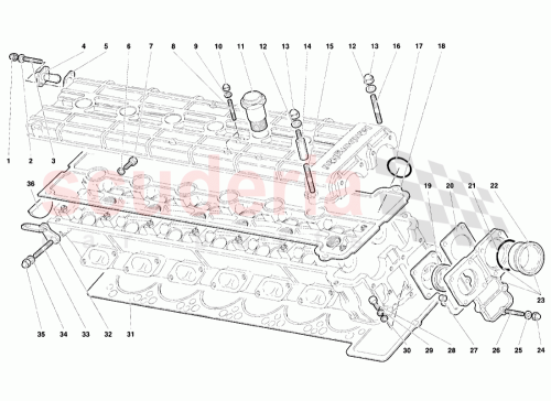 Part Diagram for Lamborghini 001125182