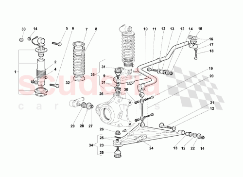Part Diagram for Lamborghini N90323704