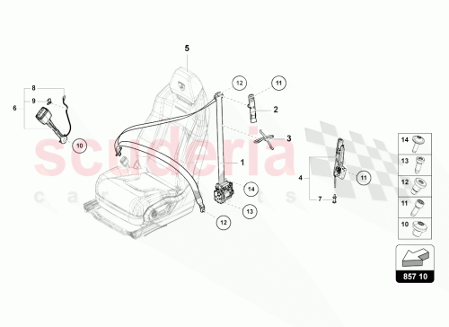 Part Diagram for Lamborghini 4A0820199