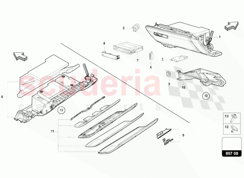 Part Diagram for Lamborghini 4M8857110