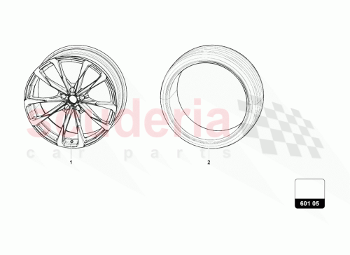 Part Diagram for Lamborghini 4ML601301