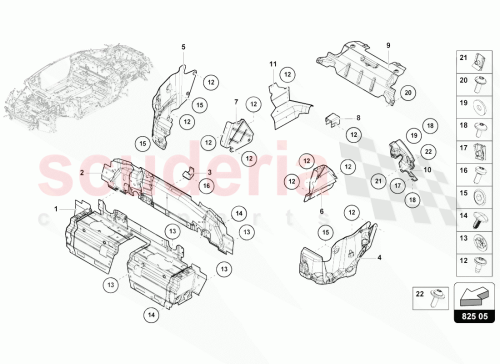 Part Diagram for Lamborghini 4S7825237B