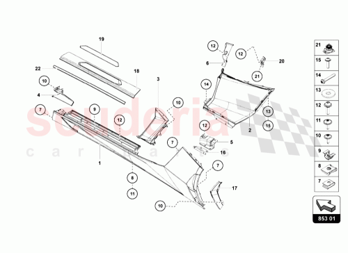 Part Diagram for Lamborghini 470853294A