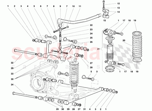 Part Diagram for Lamborghini 008410602