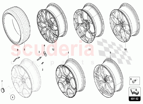 Part Diagram for Lamborghini 403601295C