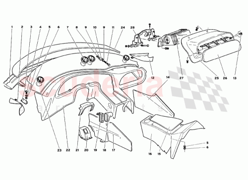 Part Diagram for Lamborghini 009421547