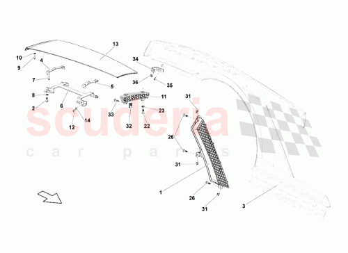 Part Diagram for Lamborghini 400317116A