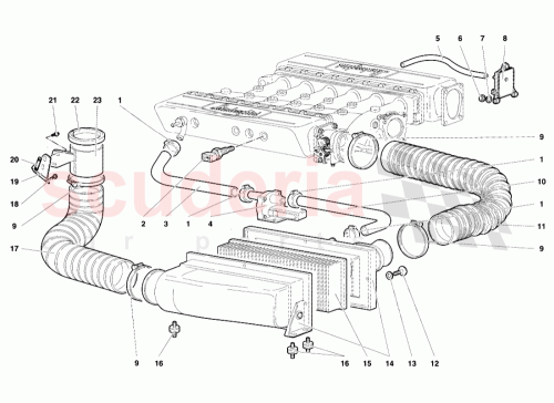 Part Diagram for Lamborghini 009453168