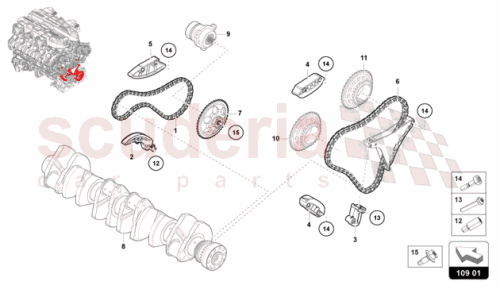 Part Diagram for Lamborghini 07M109077D