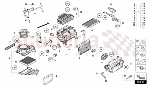Part Diagram for Lamborghini 47C819229